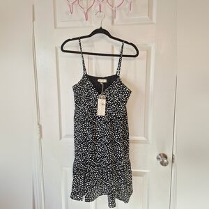 New In Black and White‎ Poka Dot Spaghetti Strap Dress Size M